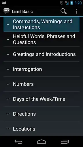 Play Tamil Basic Phrases  and enjoy Tamil Basic Phrases with UptoPlay