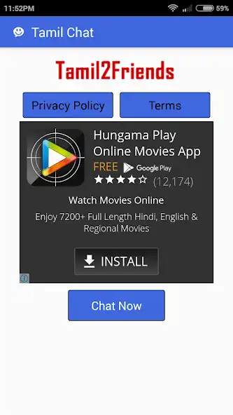 Play Tamil Chat Room(tamil2friends) - Tamil Video Chat as an online game Tamil Chat Room(tamil2friends) - Tamil Video Chat with UptoPlay