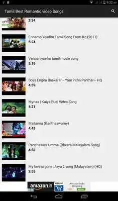 Play Tamil Romantic video Songs