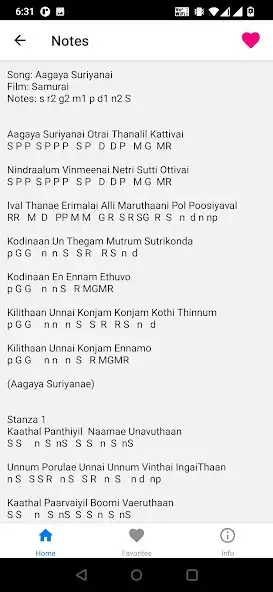 Play Tamil Song Notes as an online game Tamil Song Notes with UptoPlay
