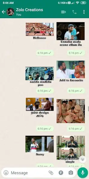 Play Tamil Stickers for WA as an online game Tamil Stickers for WA with UptoPlay