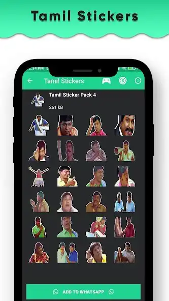 Play Tamil Stickers for whatsapp as an online game Tamil Stickers for whatsapp with UptoPlay
