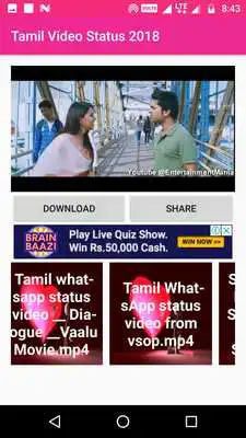 Play Tamil Video Status 2019 Play Tamil Video Status 2019