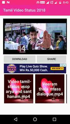 Play Tamil Video Status 2019 Play Tamil Video Status 2019