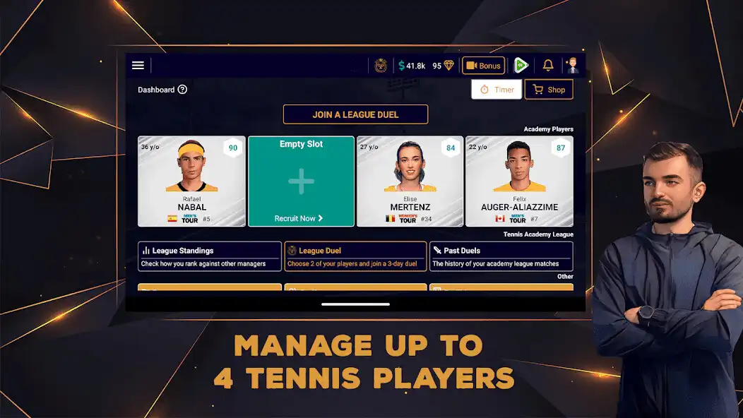 Play TAM - Tennis Manager Game  and enjoy TAM - Tennis Manager Game with UptoPlay