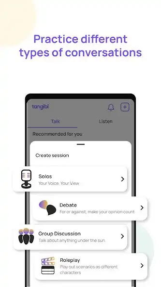 Play Tangibl: Conversation practice  and enjoy Tangibl: Conversation practice with UptoPlay