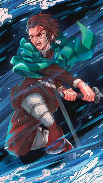 Play Tanjiro Kamado Wallpaper HD 4K  and enjoy Tanjiro Kamado Wallpaper HD 4K with UptoPlay