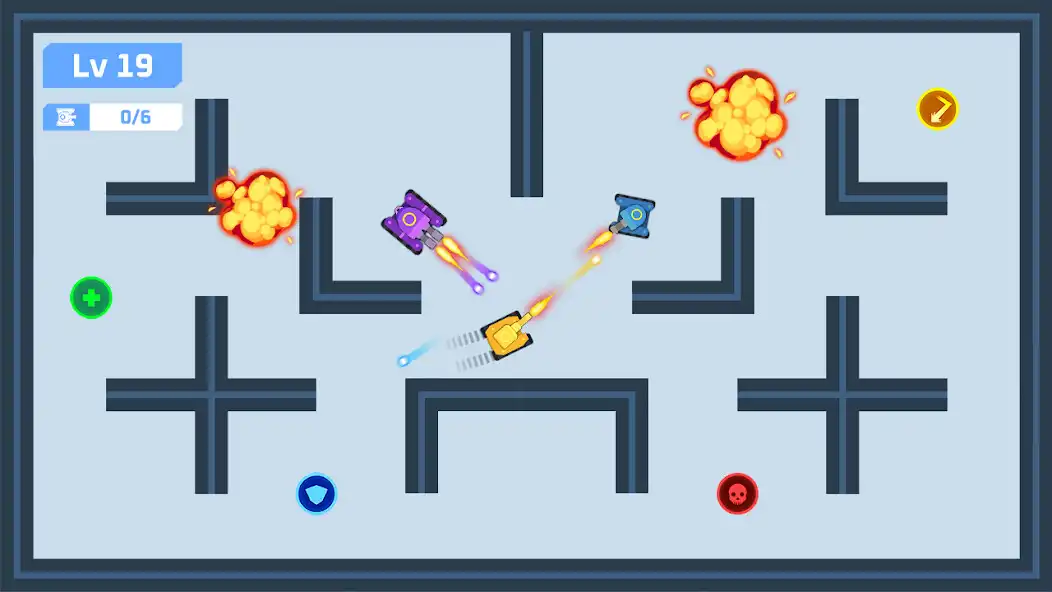 Play Tank Battle: Endless Fight as an online game Tank Battle: Endless Fight with UptoPlay