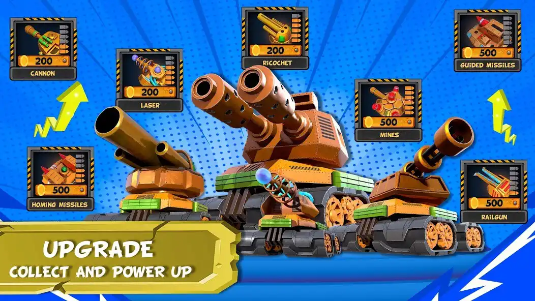 Play Tank Battles 2D as an online game Tank Battles 2D with UptoPlay