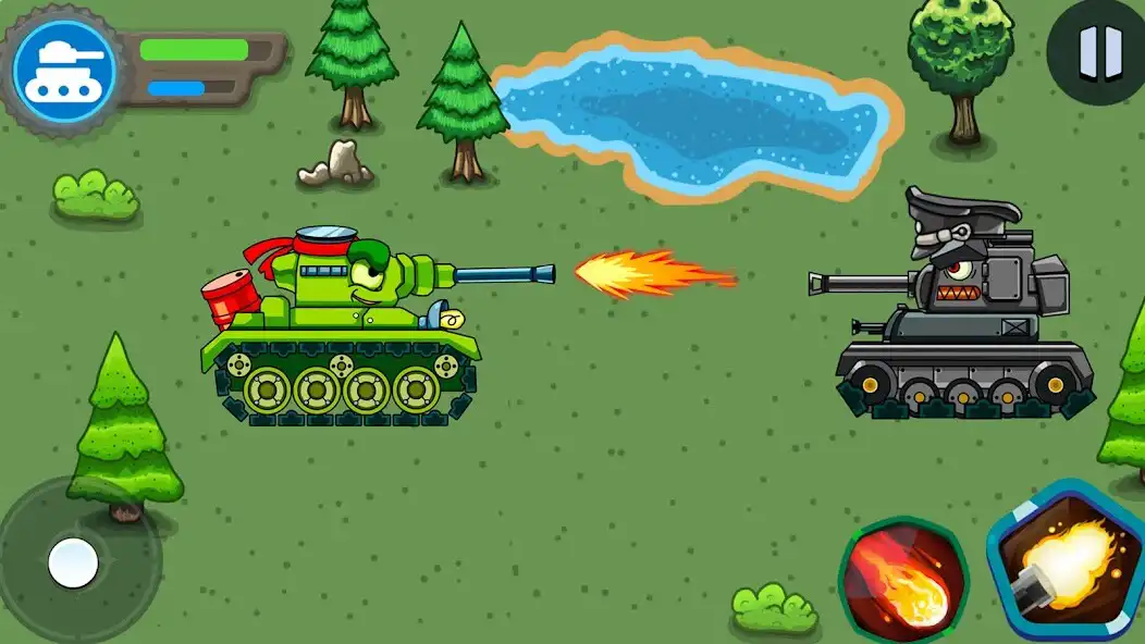Play Tank battle: Tanks War 2D  and enjoy Tank battle: Tanks War 2D with UptoPlay