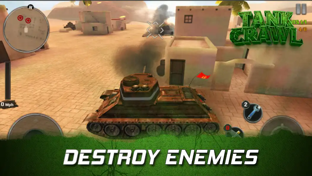 Play Tank Crawl: Bang Bang! as an online game Tank Crawl: Bang Bang! with UptoPlay