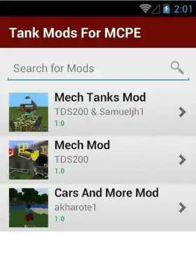 Play Tank MODS For MCPE