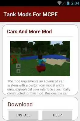 Play Tank MODS For MCPE