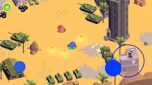 Play Tanks3D: game for 1, 2 players as an online game Tanks3D: game for 1, 2 players with UptoPlay