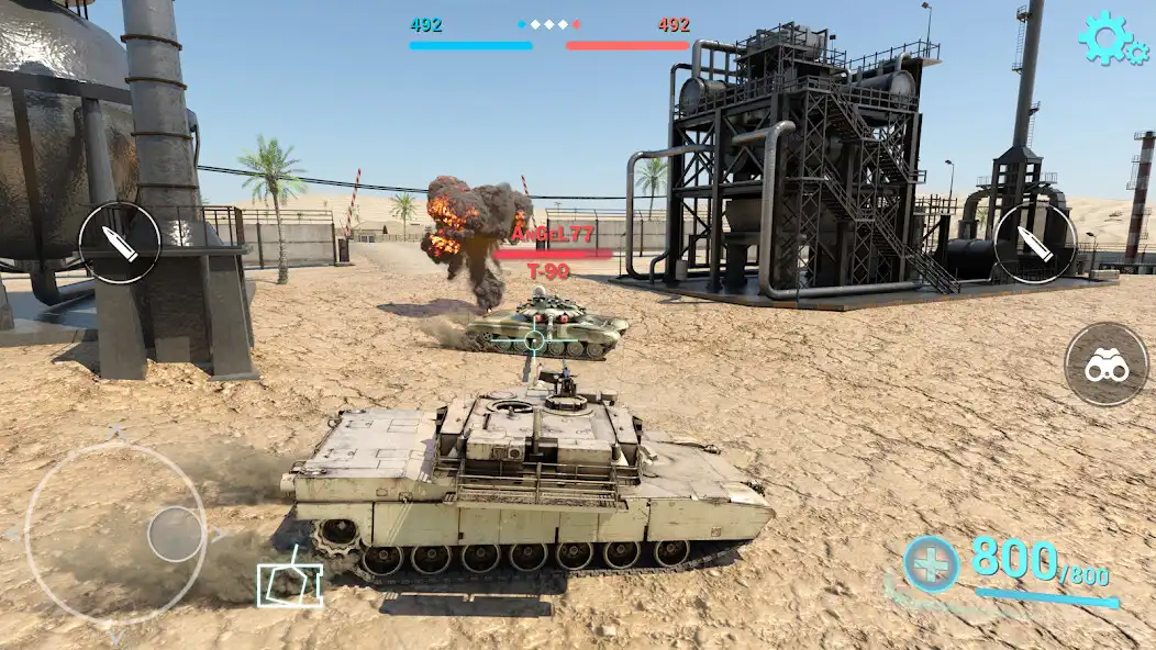 Play Tanks Battlefield: PvP Battle  and enjoy Tanks Battlefield: PvP Battle with UptoPlay