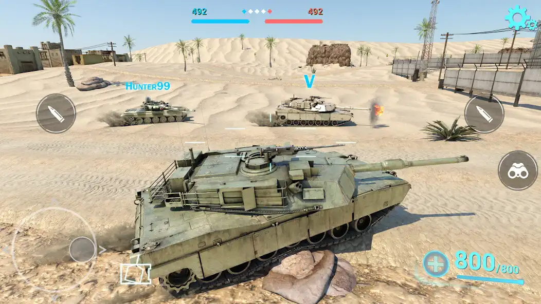 Play Tanks Battlefield: PvP Battle as an online game Tanks Battlefield: PvP Battle with UptoPlay