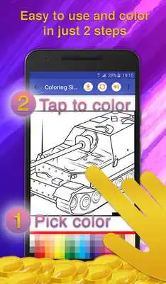 Play Tanks Coloring Game