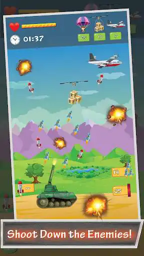 Play Tank Sky War as an online game Tank Sky War with UptoPlay