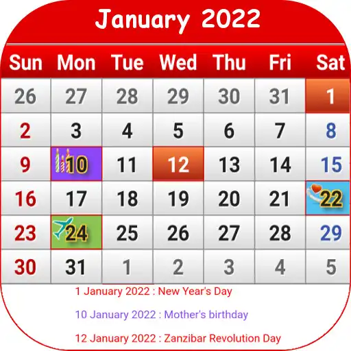 Play Tanzania Calendar 2022 APK