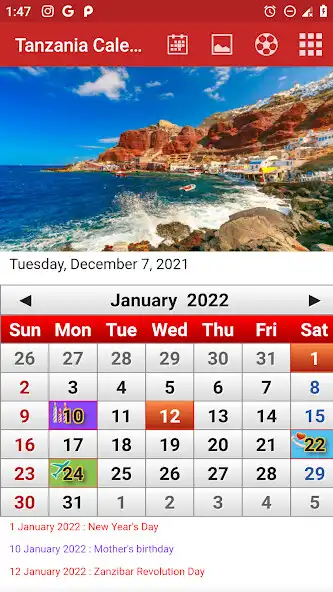 Play Tanzania Calendar 2022  and enjoy Tanzania Calendar 2022 with UptoPlay