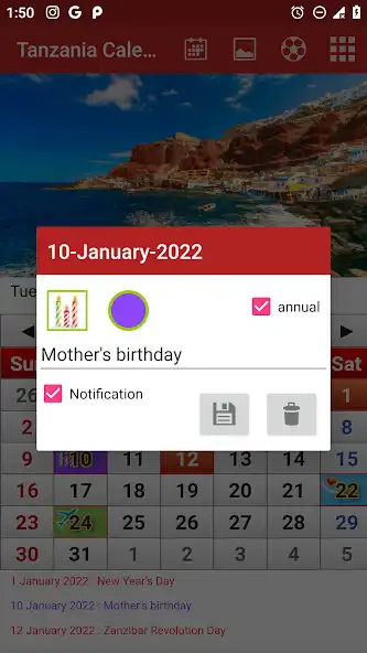 Play Tanzania Calendar 2022 as an online game Tanzania Calendar 2022 with UptoPlay