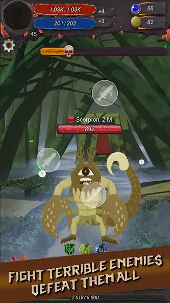 Play Tap Demons: Heroes Saga - RPG as an online game Tap Demons: Heroes Saga - RPG with UptoPlay