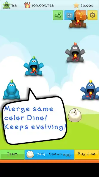 Play Tap! Dinosaur Game - Clicker as an online game Tap! Dinosaur Game - Clicker with UptoPlay