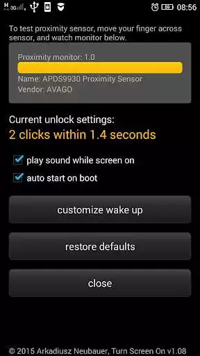 Play Tap Screen Wake Up