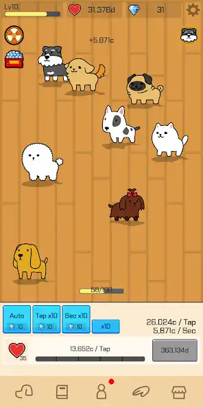 Play Tap Tap Puppy Idle Clicker  and enjoy Tap Tap Puppy Idle Clicker with UptoPlay