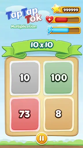 Play TapTapTok Multiplication as an online game TapTapTok Multiplication with UptoPlay