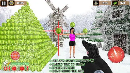 Play Target Watermelon Shoot 3D: Fruit Cut Games 2020  and enjoy Target Watermelon Shoot 3D: Fruit Cut Games 2020 with UptoPlay