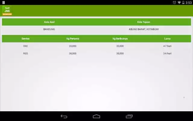 Play Tarif JNE Bandung Play Tarif JNE Bandung