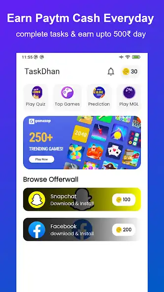 Play TaskDhan - Earn Rewards Daily  and enjoy TaskDhan - Earn Rewards Daily with UptoPlay