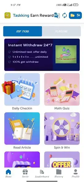 Play Taskking - Earn Cash  Reward  and enjoy Taskking - Earn Cash  Reward with UptoPlay