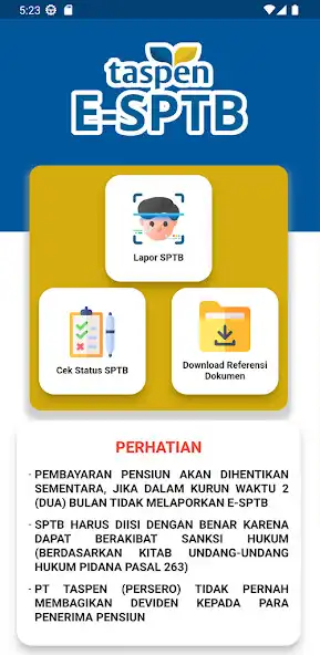 Play TASPEN E-SPTB as an online game TASPEN E-SPTB with UptoPlay