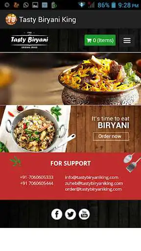 Play APK Tasty Biryani King  and enjoy Tasty Biryani King with UptoPlay com.tastybiryaniking.tastybiryani