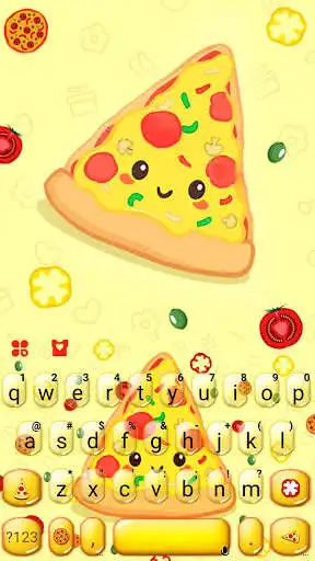 Play Tasty Cartoon Pizza Keyboard Theme  and enjoy Tasty Cartoon Pizza Keyboard Theme with UptoPlay