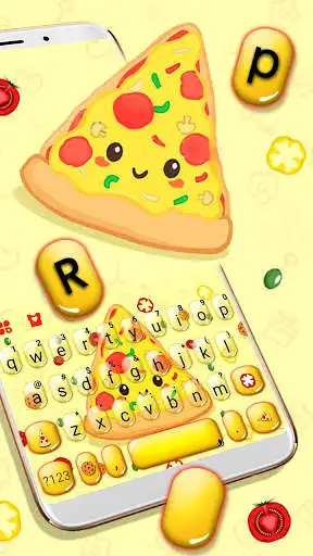 Play Tasty Cartoon Pizza Keyboard Theme as an online game Tasty Cartoon Pizza Keyboard Theme with UptoPlay