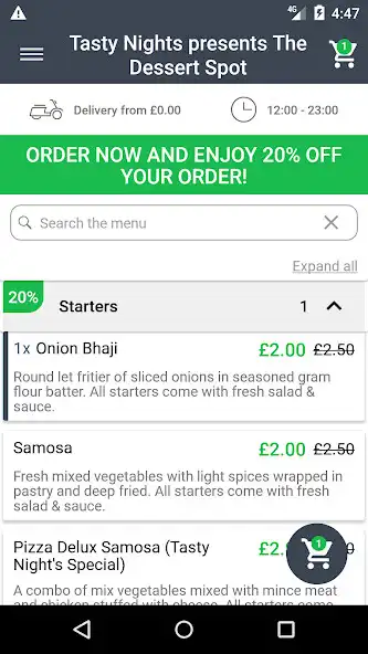 Play Tasty Nights as an online game Tasty Nights with UptoPlay