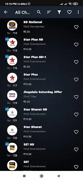 Play Tata Play Dish Channel List  and enjoy Tata Play Dish Channel List with UptoPlay