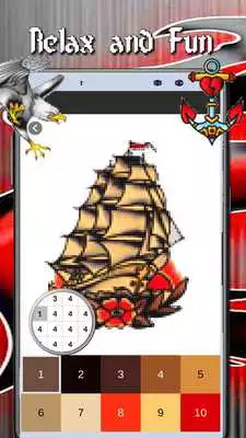Play Tattoo Coloring : Color By Number-Pixel Art