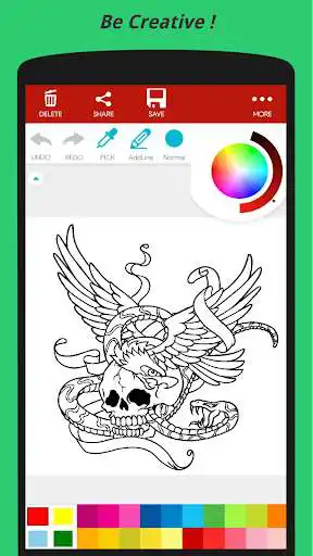 Play Tattoo Designs Coloring Book as an online game Tattoo Designs Coloring Book with UptoPlay
