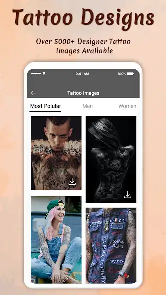 Play Tattoo Designs - Tattoo Maker as an online game Tattoo Designs - Tattoo Maker with UptoPlay