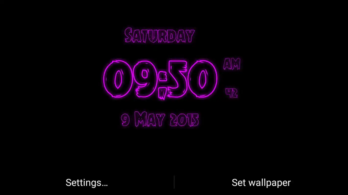 Play Tattoo Digital Clock Live Wallpaper