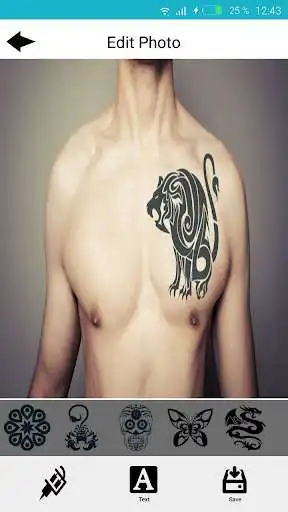 Play Tattoo maker - Tattoo Design  On My Photo as an online game Tattoo maker - Tattoo Design  On My Photo with UptoPlay