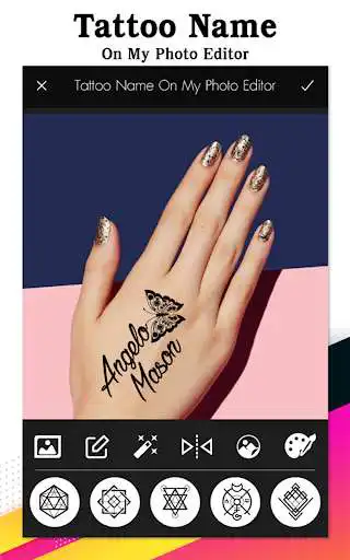 Play Tattoo Name On My Photo Editor as an online game Tattoo Name On My Photo Editor with UptoPlay