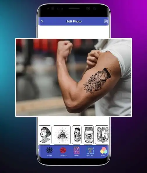 Play Tattoo on my photo Fake Tattoo as an online game Tattoo on my photo Fake Tattoo with UptoPlay