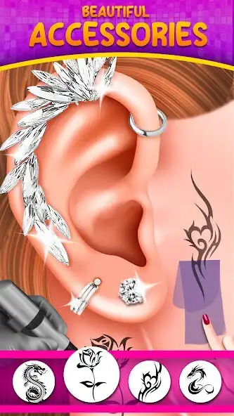 Play Tattoo Salon Piercing Jewelry  and enjoy Tattoo Salon Piercing Jewelry with UptoPlay