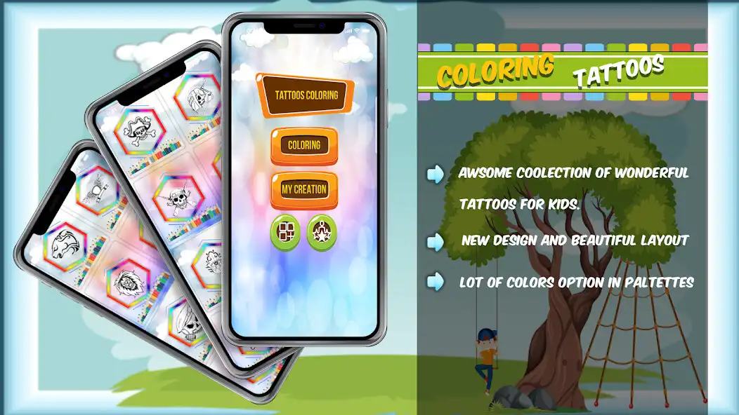 Play Tattoos Coloring Book  and enjoy Tattoos Coloring Book with UptoPlay