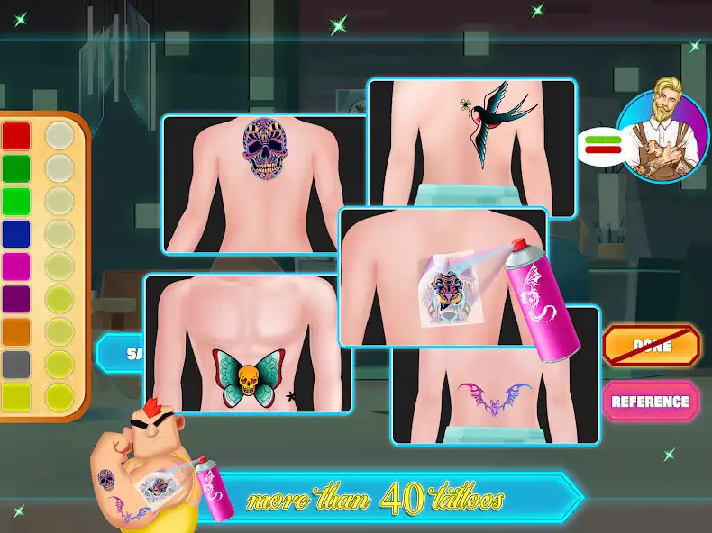 Play Tattoo Stencil Craft Spray Art as an online game Tattoo Stencil Craft Spray Art with UptoPlay